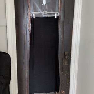 Black maxi skirt